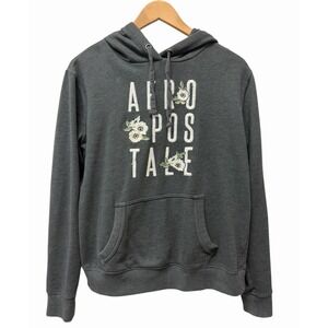 Aeropostale Y2K Hoodie Sweatshirt Womens Small Embroidered Flowers Nostalgia‎